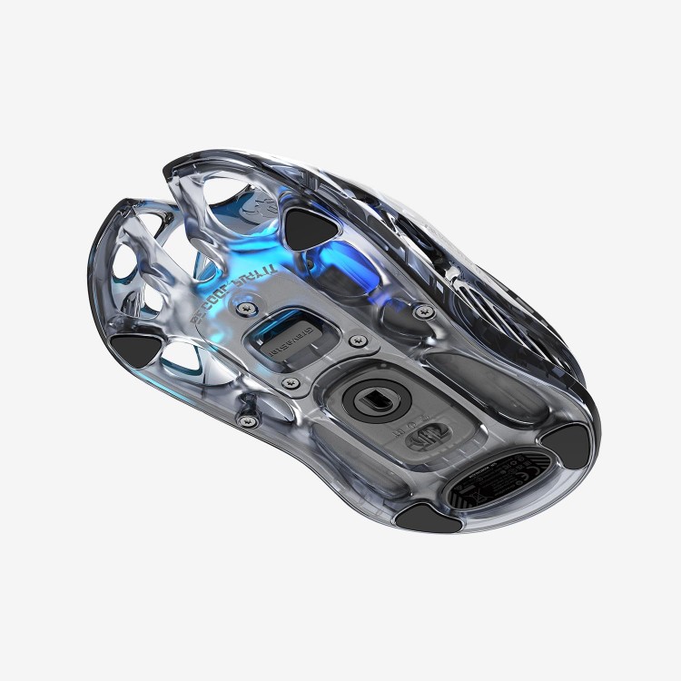 موس GravaStar Mercury M2 - بی‌سیم - سیاه شفاف