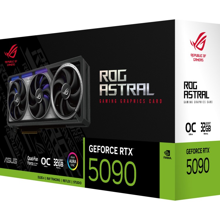 خرید کارت گرافیک Asus ROG Astral GeForce RTX 5090 OC - حافظه 32 گیگابایت