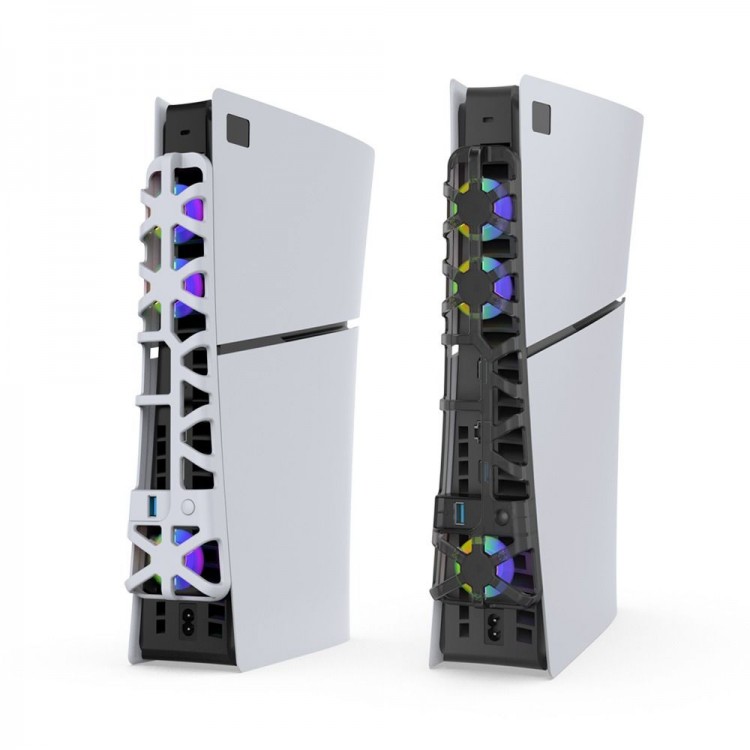 خرید فن Dobe RGB مخصوص PS5 اسلیم - سفید