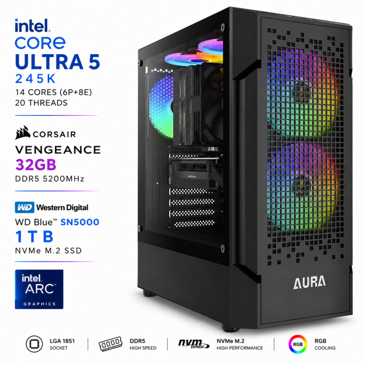خرید کامپیوتر Heimdall Gamdias Aura GC7 24