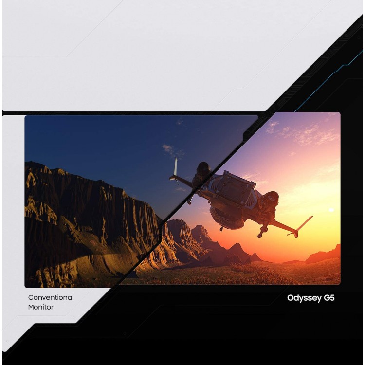 خرید مانیتور سامسونگ Odyssey G5 - کیفیت WQHD - سایز ۳۲ اینچ