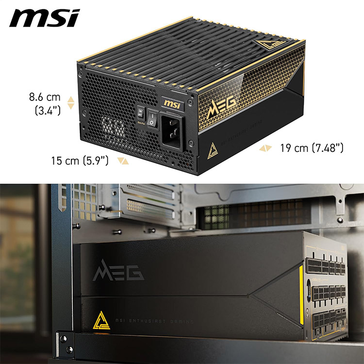 خرید پاور MSI MEG AI1600T - سیاه