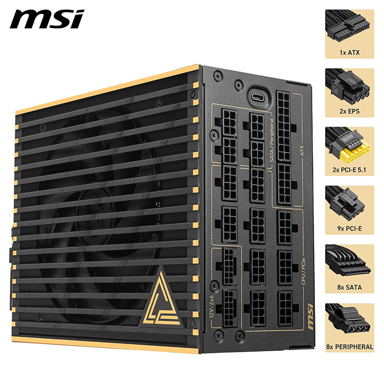 خرید پاور MSI MEG AI1600T - سیاه